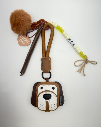 Poodle, Saint Bernard and Curious Black& White Cat Bag Charm Accessories – Choose Your Style !