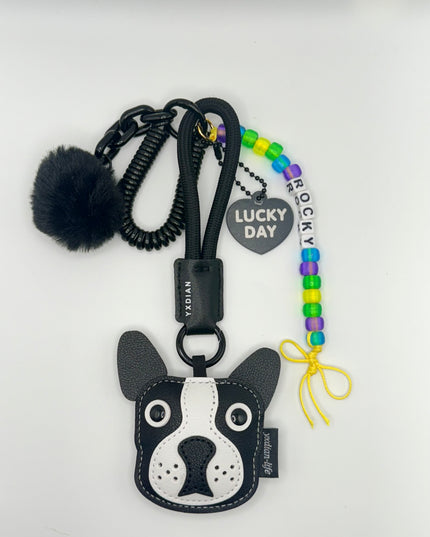 Poodle, Saint Bernard and Curious Black& White Cat Bag Charm Accessories – Choose Your Style !